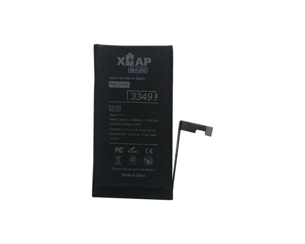 XCAP BASE - Standard Capacity Battery for iPhone 15 (3349 mAh)