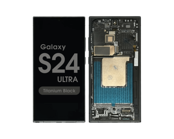 Refurbished - OLED Screen and Digitizer Assembly w/ Frame for Samsung Galaxy S24 Ultra (S928) (US / International Version) (Titanium Black)