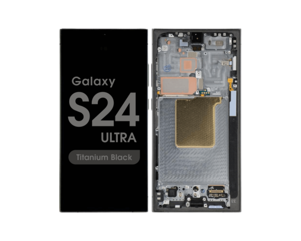 Aftermarket - Soft OLED Screen and Digitizer Assembly w/ Frame for Samsung Galaxy S24 Ultra (S928) (Titanium Black)
